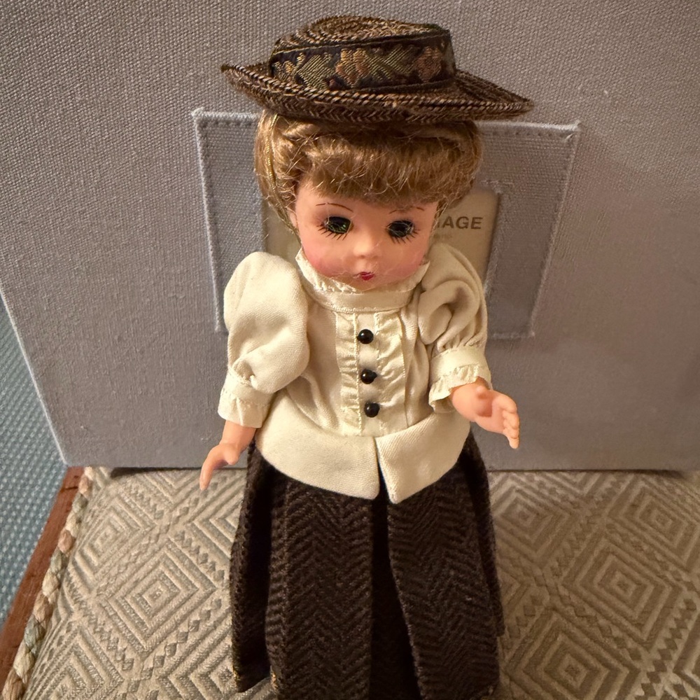 Annie Morrow Vintage Doll with Hat and Dress 8” Madame Alexander